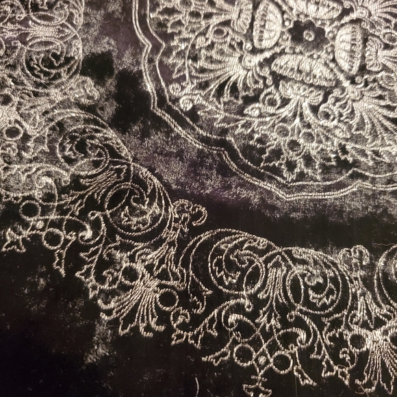 Realitree Art decor women's size Medium Tank Top Sparkle Design Y2K Velvet - Picture 8 of 9